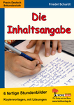 10898: Die Inhaltsangabe6 fertige Stundenbilder