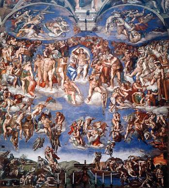 Jngstes Gericht, Sixtinische Kapelle, Michelangelo